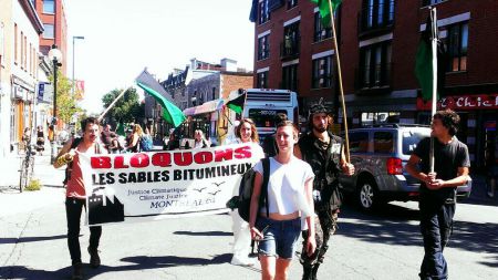 March against Energy East and Tar Sands Expansion in Montreal