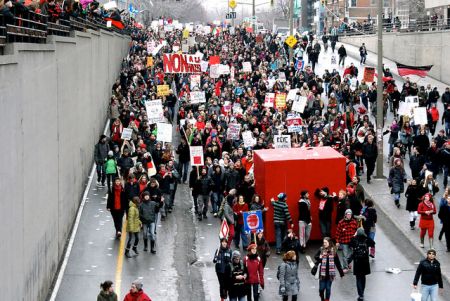 Montreal student protest 23/02/2012