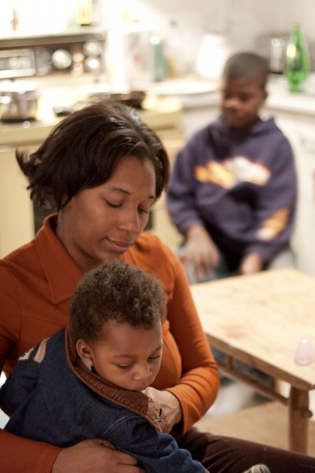 Sandrine and her two sons are facing deportation. Photo: Camille McOuat