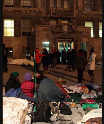 Don't call it an occupation: Students take over McGill admin offices for surprise-resignation party