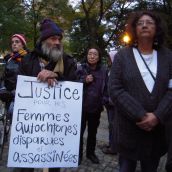 Supporter and Bridget Tolley, Women's March founder