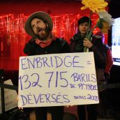 Concert contre le cancer : des militantEs dénoncent l’hypocrisie d’Enbridge [photos]