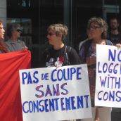 Manif de casseroles en solidarité avec les Algonquins de Lac Barrière