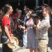 Manif de casseroles en solidarité avec les Algonquins de Lac Barrière