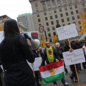 Journée mondiale pour Kobané 1er novembre 2015 à soi-disant «Montréal»/World Kobane Day in so-called ''Montreal'' November 1st