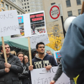 Journée mondiale pour Kobané 1er novembre 2015 à soi-disant «Montréal»/World Kobane Day in so-called ''Montreal'' November 1st