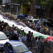 Gaza solidarity: Montrealers march for the third time in less than 10 days (july19)