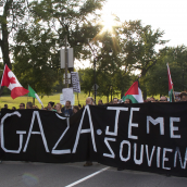 Gaza-Solidarity Protest in Montreal (July 30)