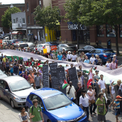 Gaza solidarity: Montrealers march for the third time in less than 10 days (july19)