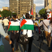 Gaza-Solidarity Protest in Montreal (July 30)