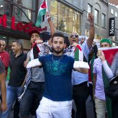 Gaza-Solidarity Protest in Montreal (July 11)