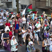 Gaza solidarity: Montrealers march for the third time in less than 10 days (july19)