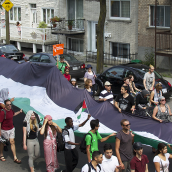 Gaza solidarity: Montrealers march for the third time in less than 10 days (july19)