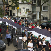 Gaza solidarity: Montrealers march for the third time in less than 10 days (july19)