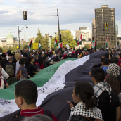 Gaza-Solidarity Protest in Montreal (July 30)