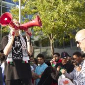 Gaza-Solidarity Protest in Montreal (July 11)