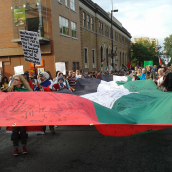 Gaza-Solidarity Protest in Montreal (July 30)