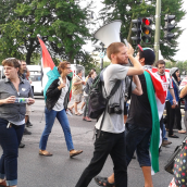 Gaza-Solidarity Protest in Montreal (July 30)