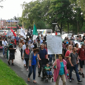 Gaza-Solidarity Protest in Montreal (July 30)