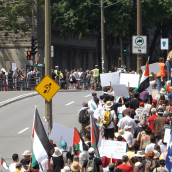 Ten Thousands Montrealers marched in the Biggest Palestine-Solidarity Demonstration Yet!