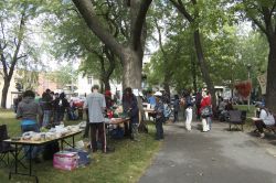 Parc Sir-George-Étienne-Cartier in St. Henri was overtaken by Occupy Montreal organizers and supporters (Sophie Blais)