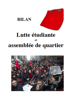 Bilan: lutte étudiante et assemblée de quartier